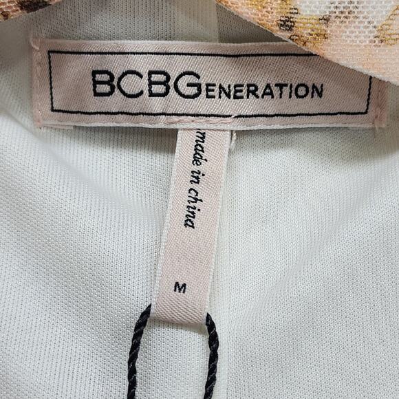 NEW Revolve BCBGeneration Dress Size M Tan Animal Print Cutout Ruched Mesh Lined - Picture 6 of 11